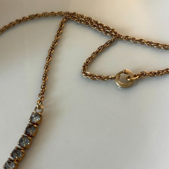VINTAGE RHINESTONE NECKLACE - Picture 5 of 7